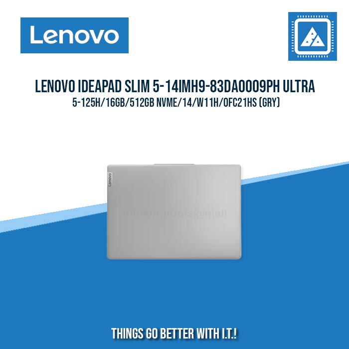 LENOVO IDEAPAD SLIM 5-14IMH9-83DA0009PH ULTRA 5-125H/16GB/512GB NVME | BEST FOR STUDENTS AND FREELANCERS LAPTOP