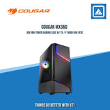 COUGAR MX350 RGB MID-TOWER GAMING CASE W/TG /2*FAN (ATX)