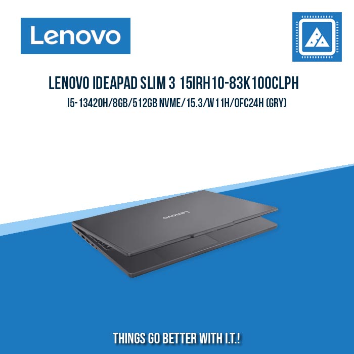 LENOVO IDEAPAD SLIM 3 15IRH10-83K100CLPH I5-13420H/8GB/512GB NVME | BEST FOR STUDENTS AND FREELANCERS LAPTOP