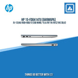 HP 15-FD0414TU (B49W6PA) I5-1334U/8GB+8GB/512GB NVME/15.6/W11H/BEST FOR STUDENTS AND FREELANCERS LAPTOP