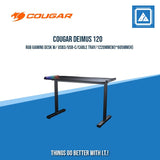 COUGAR DEIMUS 120 RGB GAMING DESK W/ USB3/USB-C/CABLE TRAY/1220MM(W)*605MM(H)