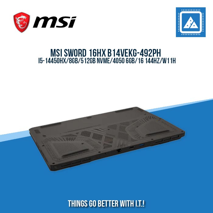 MSI SWORD 16HX B14VEKG-492PH I5-14450HX/8GB/512GB NVME/4050 6GB | BEST FOR FREELANCERS AND AUTOCAD LAPTOP