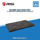 MSI SWORD 16HX B14VEKG-492PH I5-14450HX/8GB/512GB NVME/4050 6GB | BEST FOR FREELANCERS AND AUTOCAD LAPTOP