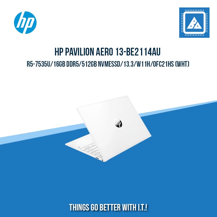 HP PAVILION AERO 13-BE2114AU/R5-7535U/16GB DDR5/512GB NVMeSSD | BEST FOR STUDENTS AND FREELANCERS LAPTOP