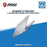 MSI MODERN 15 F13MG-036PH I7-1355U/8GB+8GB/512GB NVME/15.6/W11H/OFC21HS (SLV)/  GOOD FOR FREELANCERS LAPTOP