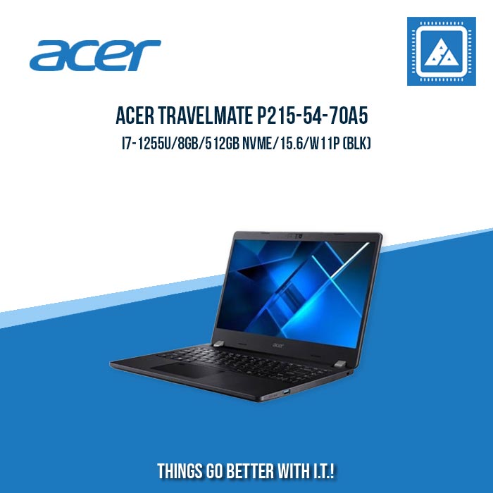 ACER TRAVELMATE P215-54-70A5 I7-1255U/8GB/512GB NVME | BEST FOR FREELANCERS LAPTOP
