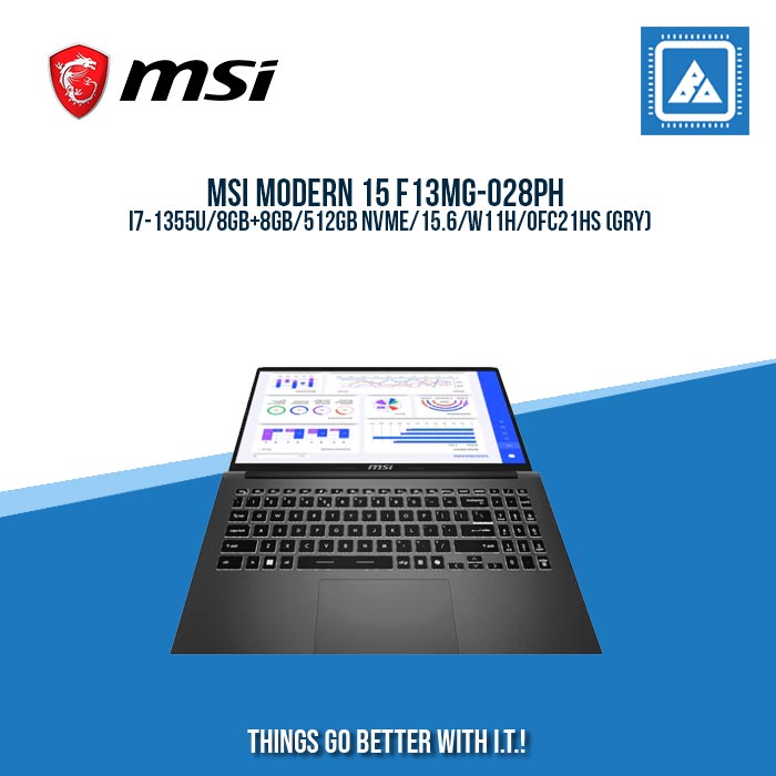 MSI MODERN 15 F13MG-028PH I7-1355U/8GB+8GB/512GB NVME | BEST FOR FREELANCERS LAPTOP