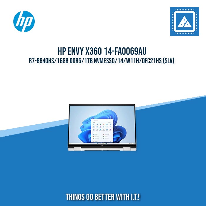 HP ENVY x360 14-FA0069AU R7-8840HS/16GB DDR5/1TB NVMeSSD | BEST FOR FREELANCERS LAPTOP