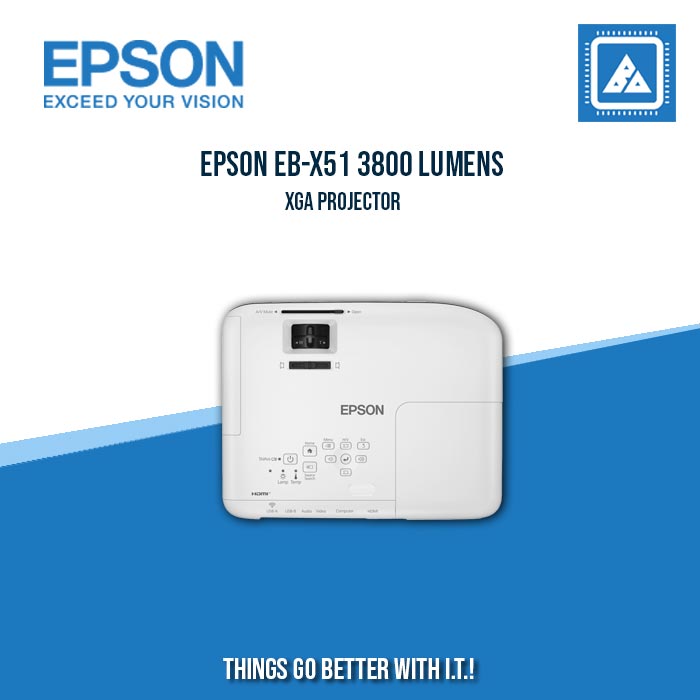 EPSON EB-X51 3800 LUMENS XGA PROJECTOR
