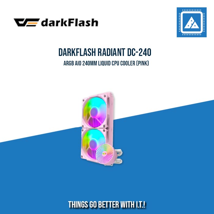 DARKFLASH RADIANT DC-240 ARGB AIO 240MM LIQUID CPU COOLER