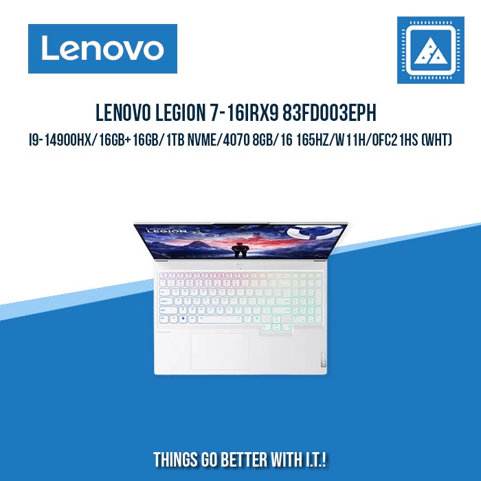 LENOVO LEGION 7-16IRX9 83FD003EPH I9-14900HX/16GB+16GB/1TB NVME/4070 8GB | BEST FOR RENDERING LAPTOP