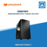 COUGAR PURITY ARGB MINI-TOWER GAMING CASE W/TG /1*ARGB FANS - BLACK/WHITE
