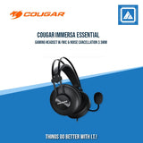 COUGAR IMMERSA ESSENTIAL GAMING HEADSET W/MIC & NOISE CANCELLATION 3.5MM
