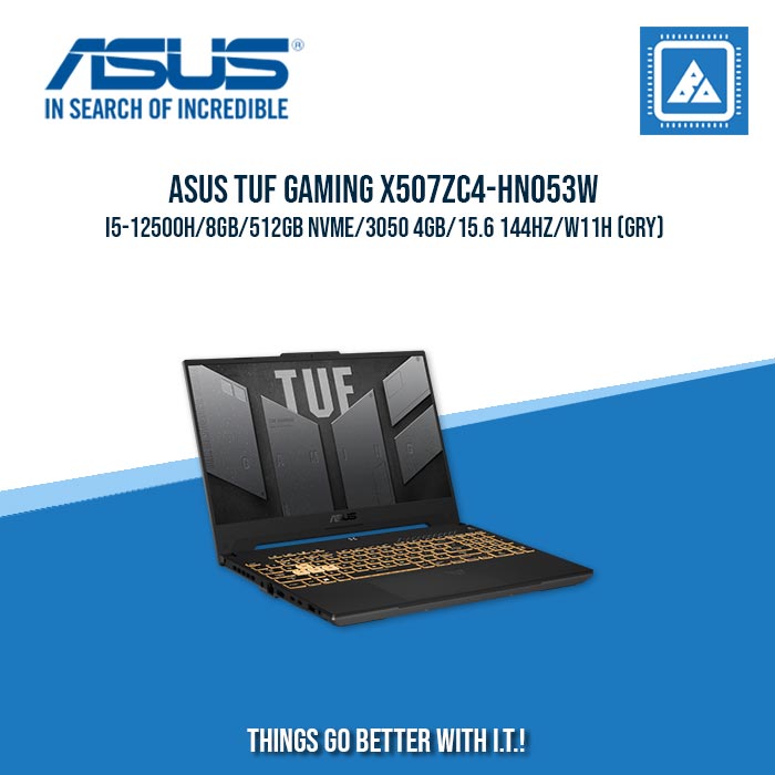 ASUS TUF GAMING X507ZC4-HN053W I5-12500H/8GB/512GB NVME/3050 4GB | BEST FOR GAMING AND AUTOCAD LAPTOP