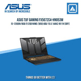 ASUS FX507ZC4-HN053W I5-12500H/8GB/512GB NVME/3050 4GB | BEST FOR GAMING AND AUTOCAD LAPTOP