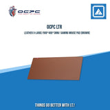 OCPC LTR LEATHER X-LARGE/900*400*3MM/ GAMING MOUSE PAD (BLACK|BROWN)