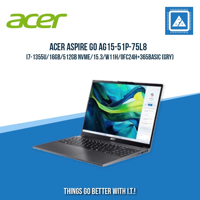ACER ASPIRE GO AG15-51P-75L8 I7-1355U/16GB/512GB NVME | BEST FOR FREELANCERS LAPTOP