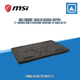 MSI SWORD 16HX B14VEKG-487PH I7-14650HX/8GB/512GB NVME/4050 6GB | BEST FOR AUTOCAD AND GAMING LAPTOP