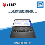 MSI MODERN 14 F13MG-243PH I5-1334U/8GB+8GB/512GB NVME | BEST FOR STUDENTS