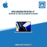 APPLE MACBOOK PRO RETINA 14" M2 PRO CHIP 12C/16GB/1TB SSD (MPHF3PP/A) | BEST FOR CORPORATES AND FREELANCER LAPTOP