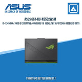 ASUS G614JU-N3532WSM I5-13450HX/16GB/512GB NVME/4050 6GB | BEST FOR GAMING AND EDITING LAPTOP