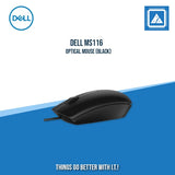 DELL MS116 OPTICAL MOUSE (BLACK)