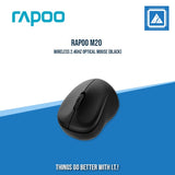 RAPOO M20 WIRELESS 2.4GHZ OPTICAL MOUSE (BLACK)