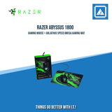 RAZER ABYSSUS 1800 GAMING MOUSE + GOLIATHUS SPEED OMEGA GAMING MAT