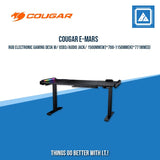 COUGAR E-MARS RGB ELECTRONIC GAMING DESK W/ USB3/AUDIO JACK/ 1500MM(W)*700-1150MM(H)*771MM(D)