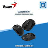 GENIUS MH8100 RECHARGEABLE WIRELESS MOUSE (BLACK)
