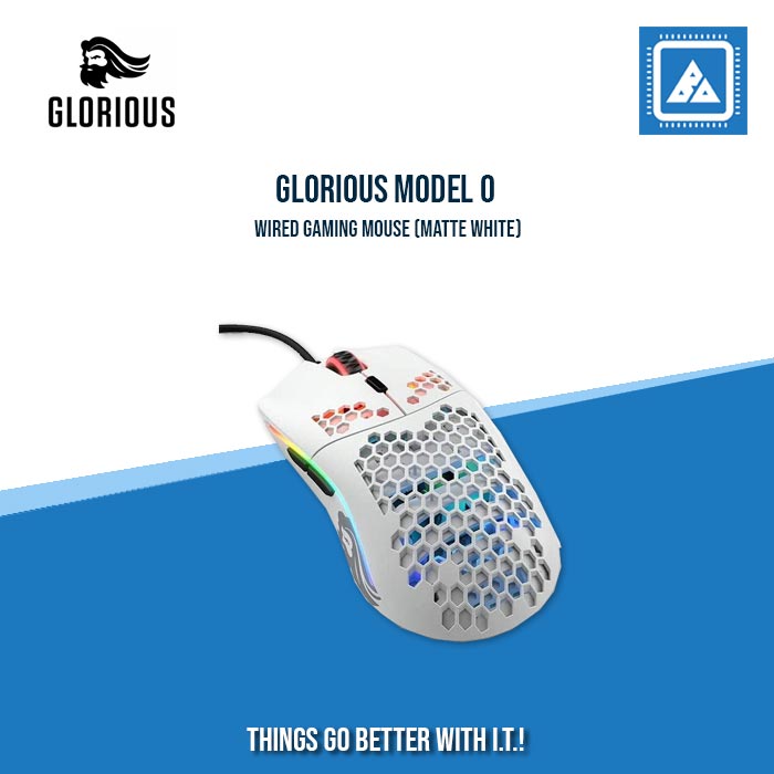 GLORIOUS MODEL O GAMING MOUSE (MATTE BLACK/MATTE WHITE)