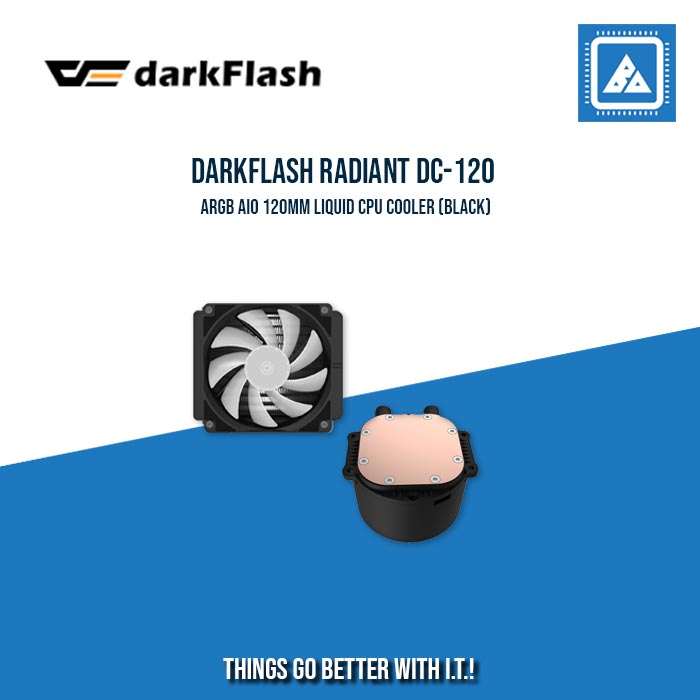 DARKFLASH RADIANT DC-120 ARGB AIO 120MM LIQUID CPU COOLER