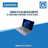 LENOVO V15-G4 IRU 83A100FFPH I5-13420H/8GB/512GB NVME | BEST FOR STUDENTS AND FREELANCERS LAPTOP