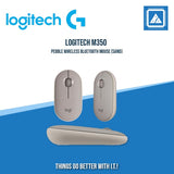 LOGITECH M350 PEBBLE WIRELESS BLUETOOTH MOUSE (BLUEBERRY|GRAY|LAVENDER LEMONADE|PINK|SAND