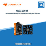 COUGAR MHP 120 HIGH PERFORMANCE RADIATOR FAN /2000RPM/HDB BEARING/SINGLE PACK (ARGB)