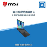 MSI C12MO-893PH MODERN 14 I3-1215U/8GB/512GB NVME | BEST FOR STUDENTS LAPTOP