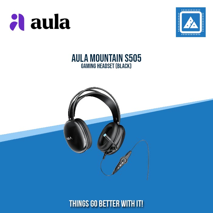 AULA MOUNTAIN S505 GAMING HEADSET (BLACK)