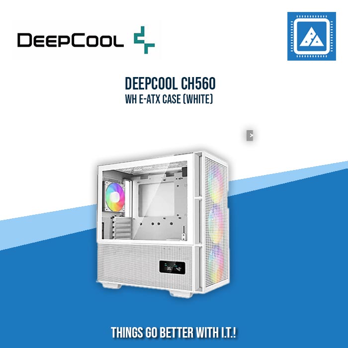 DEEPCOOL CH560 WH E-ATX CASE (WHITE)