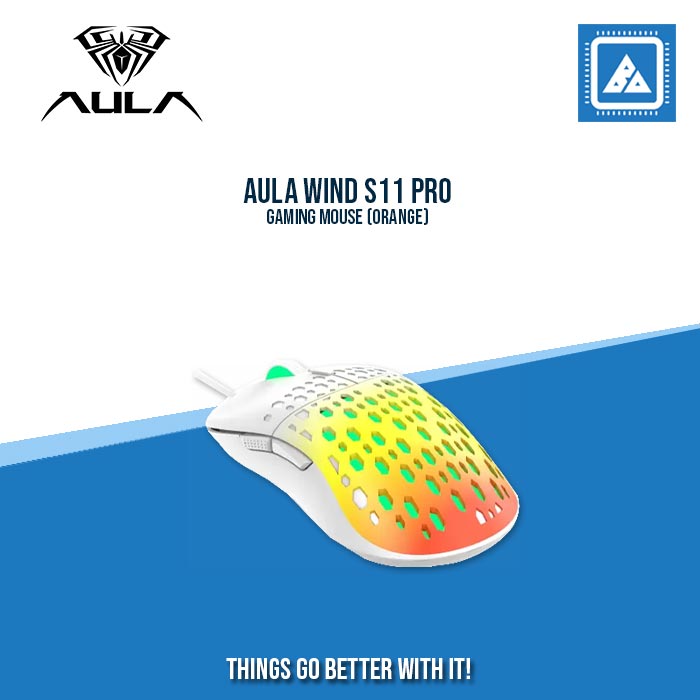 AULA WIND S11 PRO GAMING MOUSE (ORANGE)