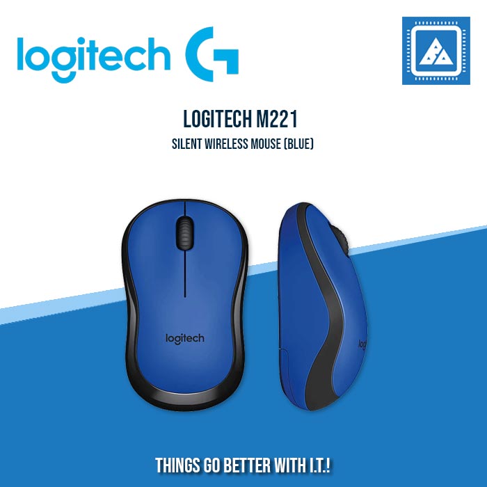 LOGITECH M221 SILENT WIRELESS MOUSE (BLACK|BLUE|PINK|RED|WHITE)