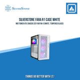 FARA R1 BLACK | WHITE ATXMID-TOWER CASE WITH TEMPERED GLASS WINDOW