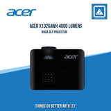 ACER X1326AWH 4000 LUMENS WXGA DLP PROJECTOR