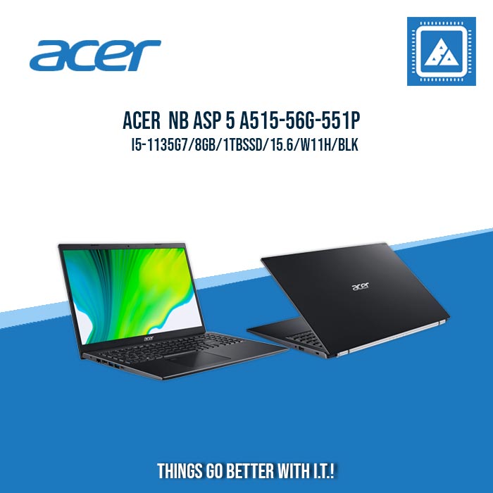 ACER ASPIRE 5 A515-56G-551P I5-1135G7/8GB/1TB NVME | BEST FOR STUDENTS AND FREELANCERS LAPTOP