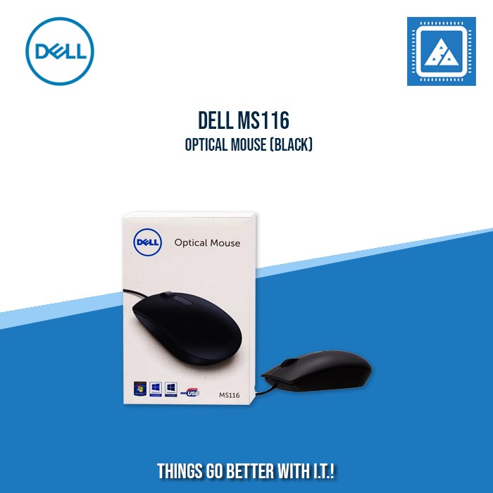 DELL MS116 OPTICAL MOUSE (BLACK)