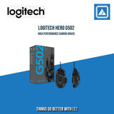 LOGITECH G502 HERO HIGH PERFORMANCE GAMING MOUSE