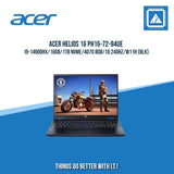 ACER HELIOS 16 PH16-72-94UE I9-14900HX/16GB/1TB NVME/4070 8GB/16 240HZ/W11H (BLK) [ BEST FOR GAMING ]
