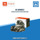 JBL BOOMBOX3 PORTABLE BLUETOOTH SPEAKER (BLACK|SQUAD CAMO)