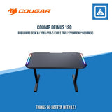 COUGAR DEIMUS 120 RGB GAMING DESK W/ USB3/USB-C/CABLE TRAY/1220MM(W)*605MM(H)