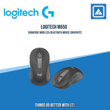 LOGITECH M650 SIGNATURE WIRELESS/BLUETOOTH MOUSE (GRAPHITE| OFF WHITE| ROSE)