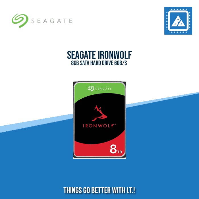 SEAGATE 8TB IRONWOLF SATA 6GB/S 256MB